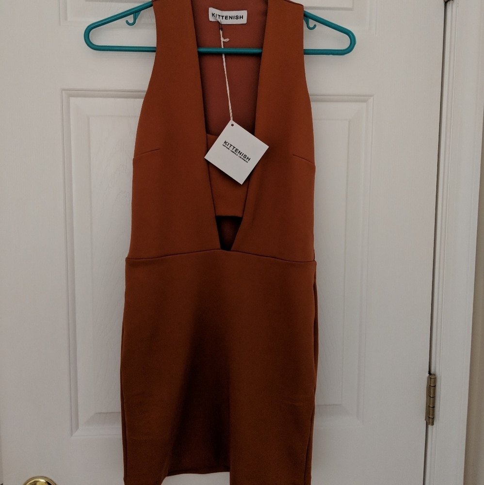 Burnt orange kittenish dress